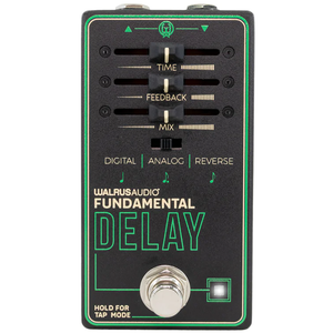 walrus audio fundamental series delay guitar effect pedal