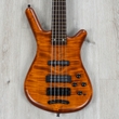 Warwick Custom Shop Limited Edition Streamette Ltd 5-String Bass, Amber Transparent