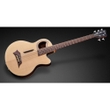 Warwick RockBass Alien Deluxe Hybrid Thinline 5-String Acoustic Electric Bass, Natural Transparent Satin