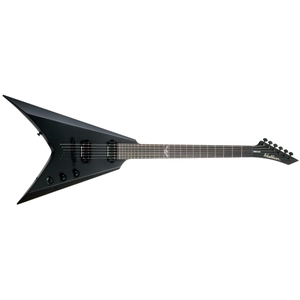 washburn v26 parallaxe guitar ebony fretboard carbon black matte finish