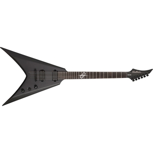 washburn px solarv160ck parallaxe solar v style 6 string electric guitar in carbon black with gig ba