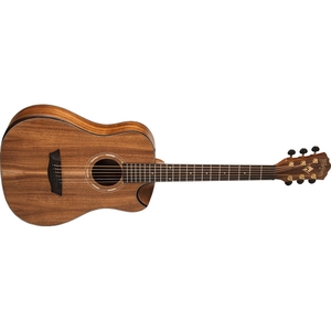 washburn wcgm55k comfort series cutaway koa top acoustic guitar