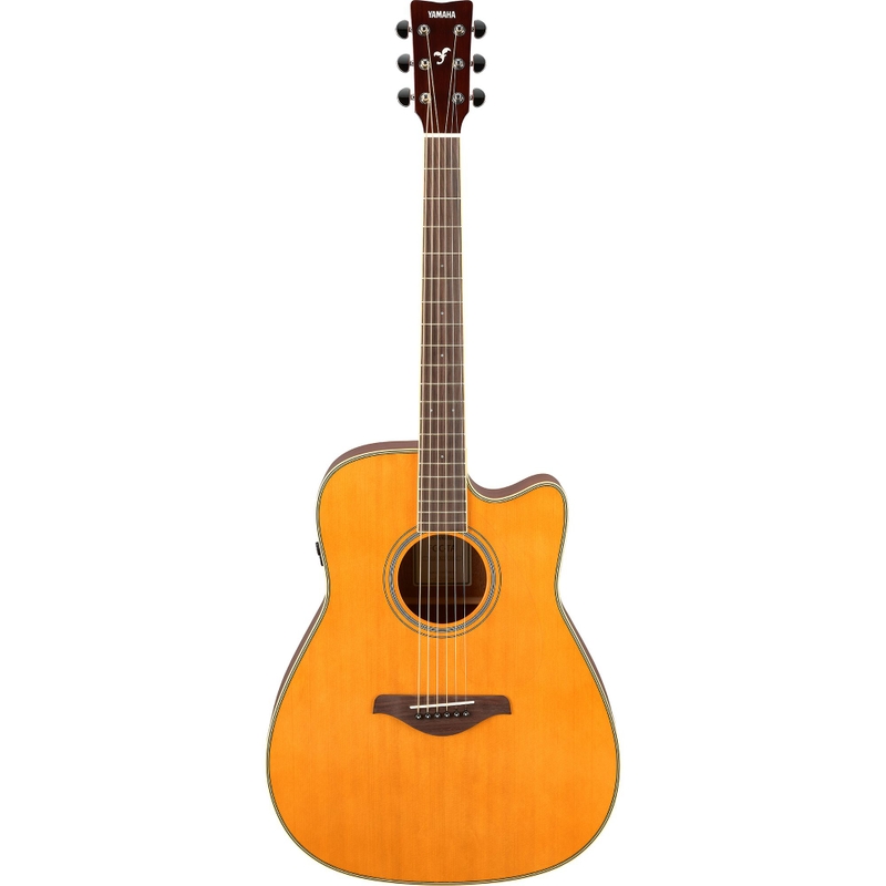 Yamaha FGC-TA TransAcoustic Acoustic Electric Guitar, Solid Spruce Top, Vintage Tint (B-STOCK)