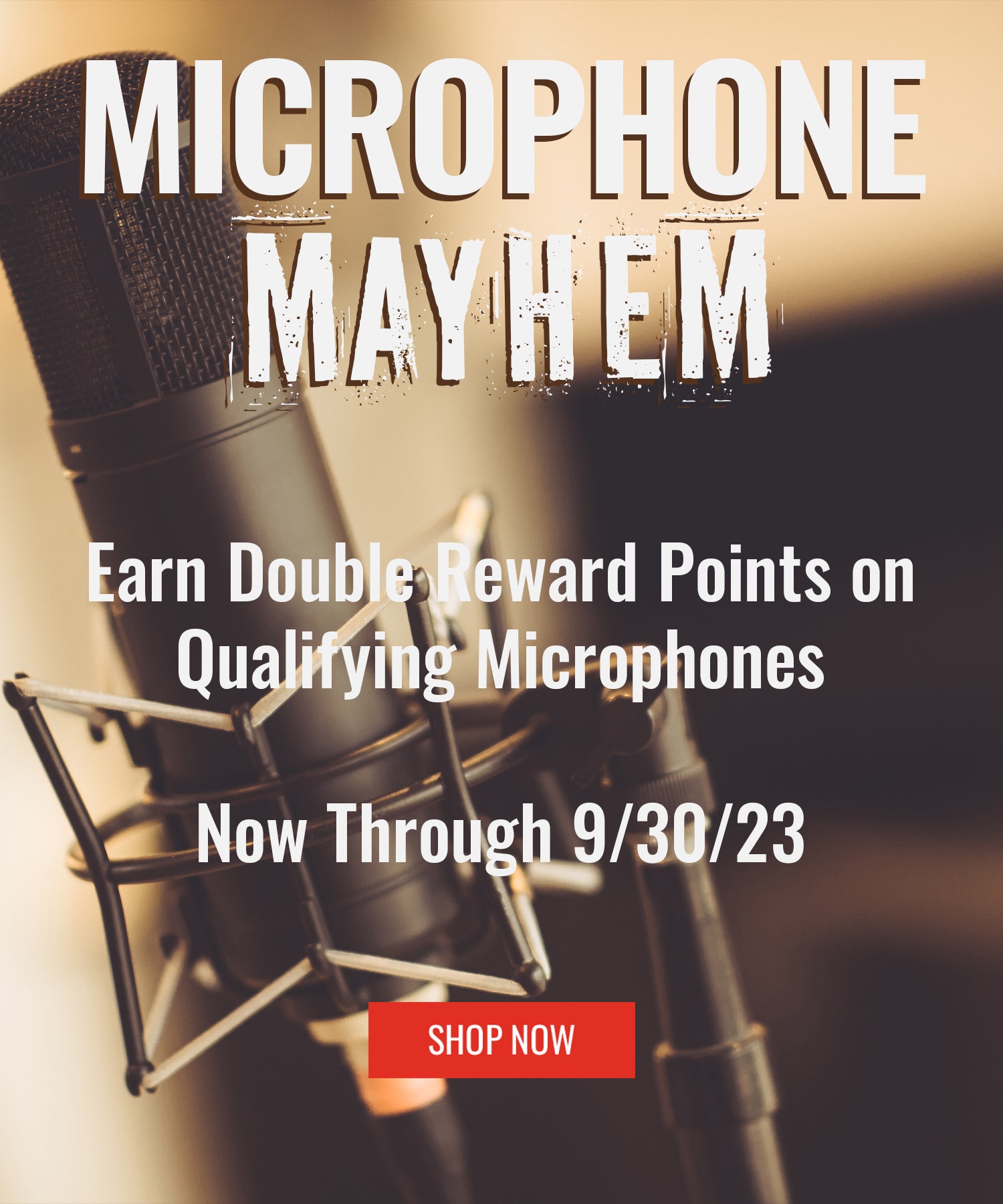 microphone mayhem banner