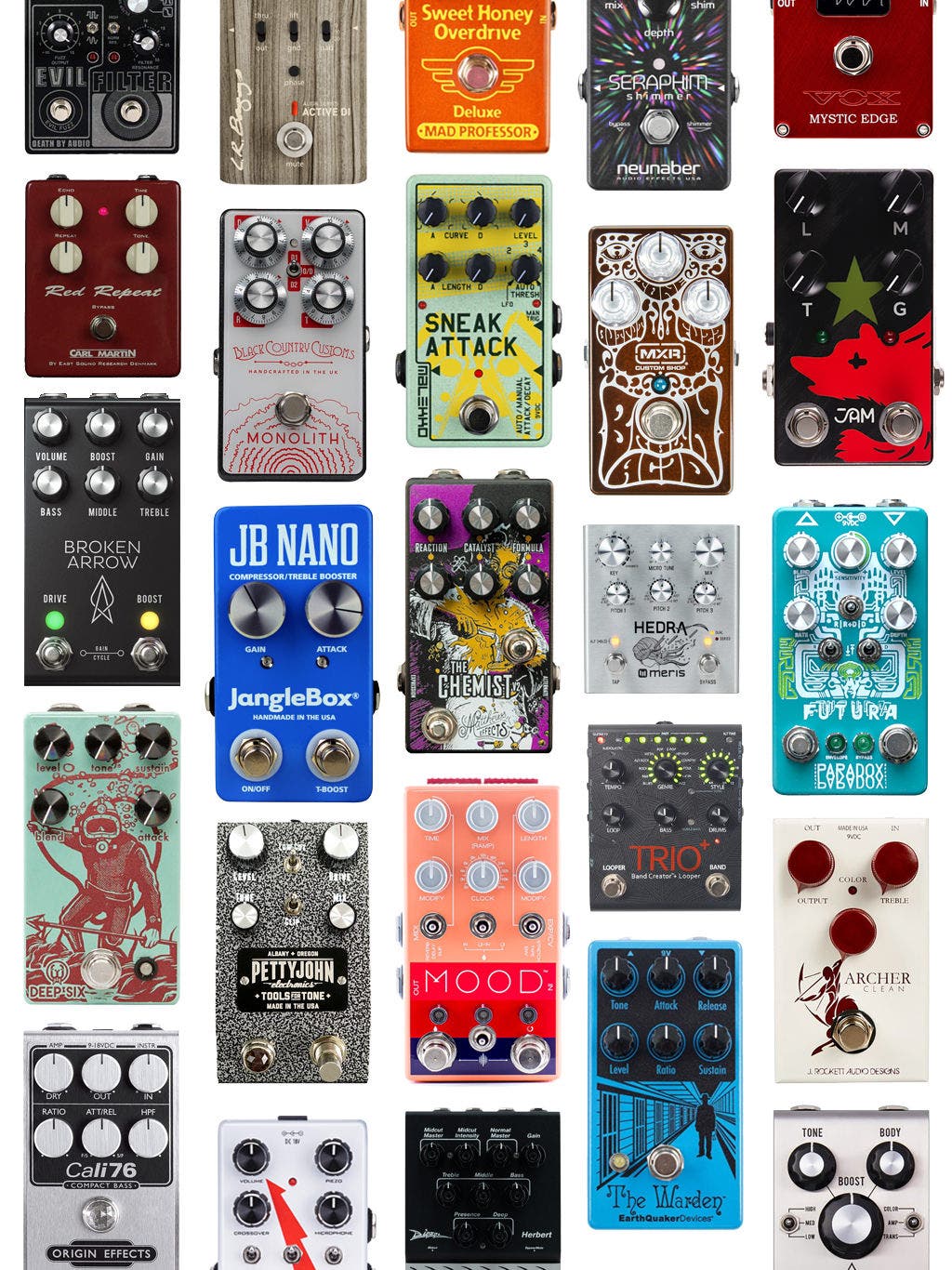 pedals collage hero